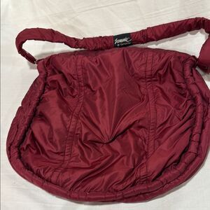 Sammies Samsonite wine puffer Shoulder Bag with Casual Hobo Design